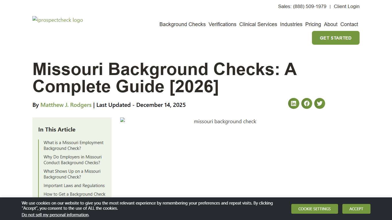 Missouri Background Checks: A Complete Guide [2026]